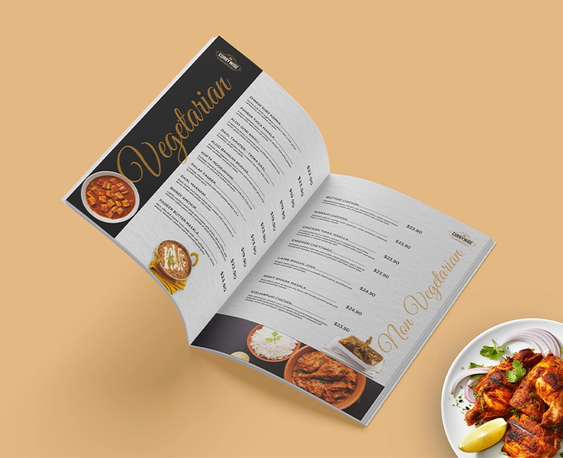 Currywise Restaurant Menu Design