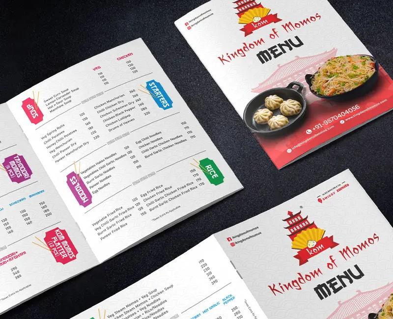 Kingdom of Momos Restaurant Menu