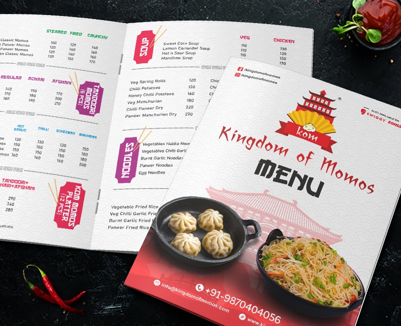 Kingdom of Momos Restaurant Menu