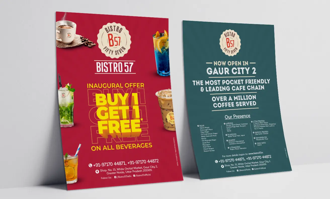 Bistro 57 Flyer Leaflet Design