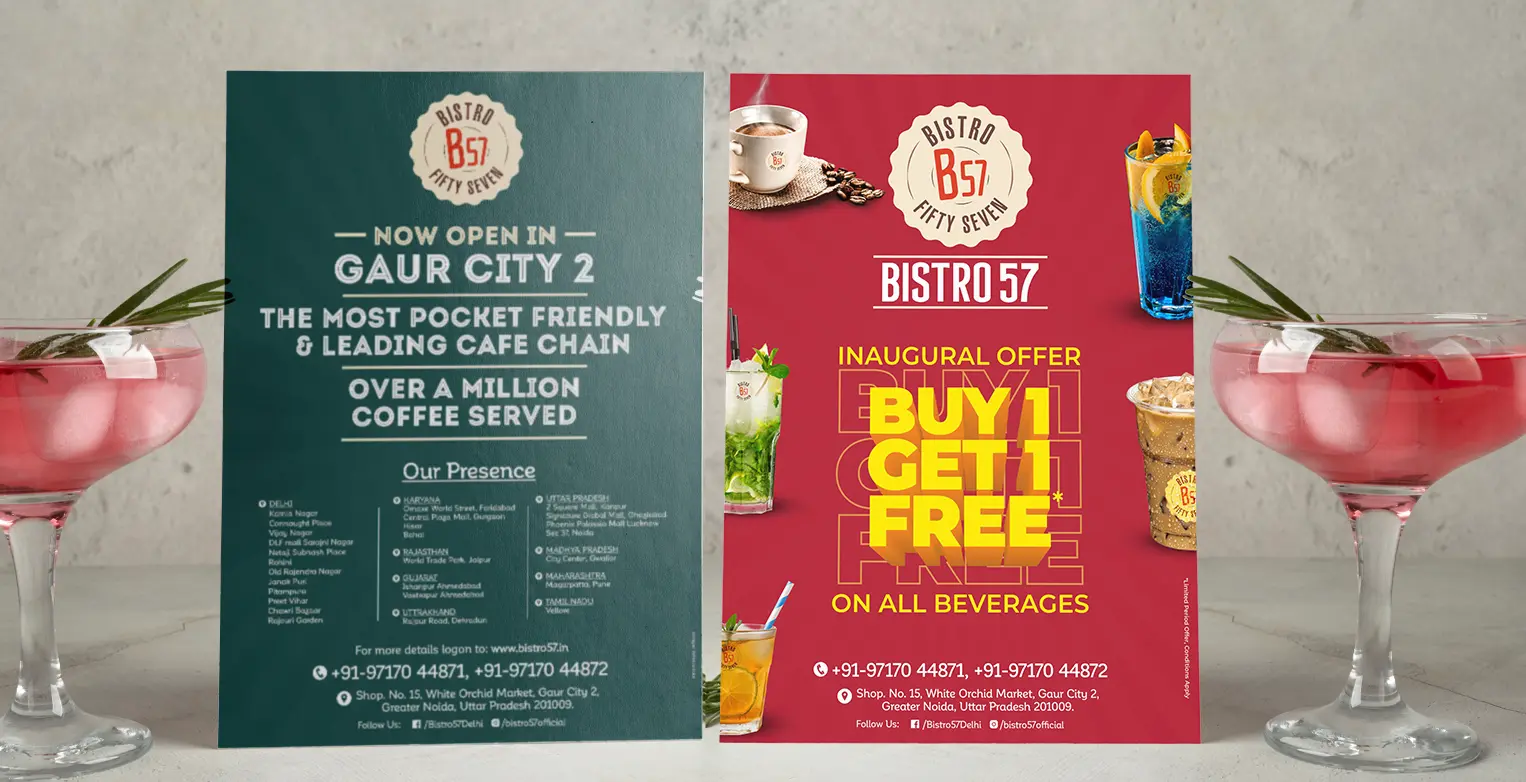Bistro 57 Flyer Leaflet Design