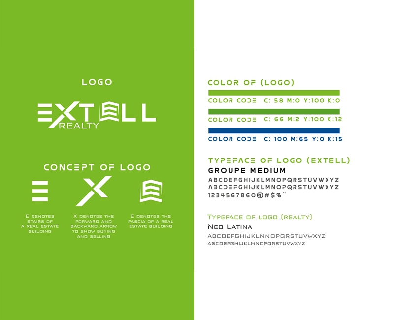 Extell Realty Logo Design