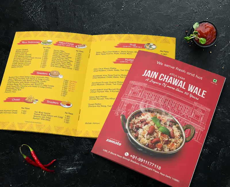 Jain Chawal Wale Restaurant Menu