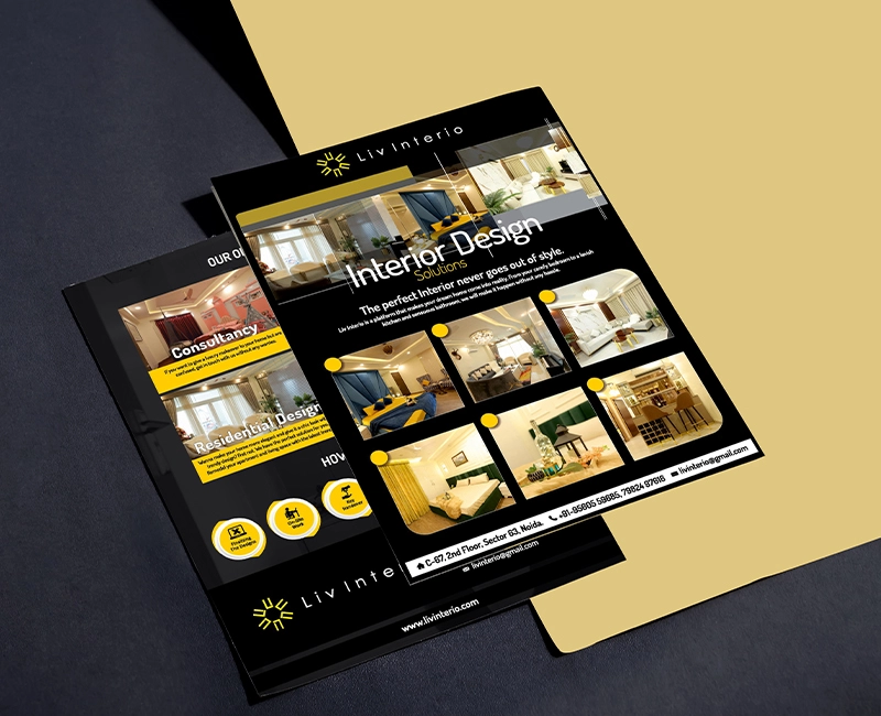 Liv Interio Flyer Leaflet Design Liv Interio Flyer Leaflet Design