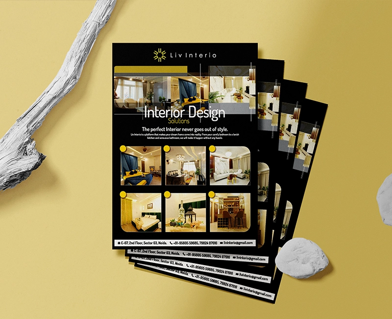 Liv Interio Flyer Leaflet Design