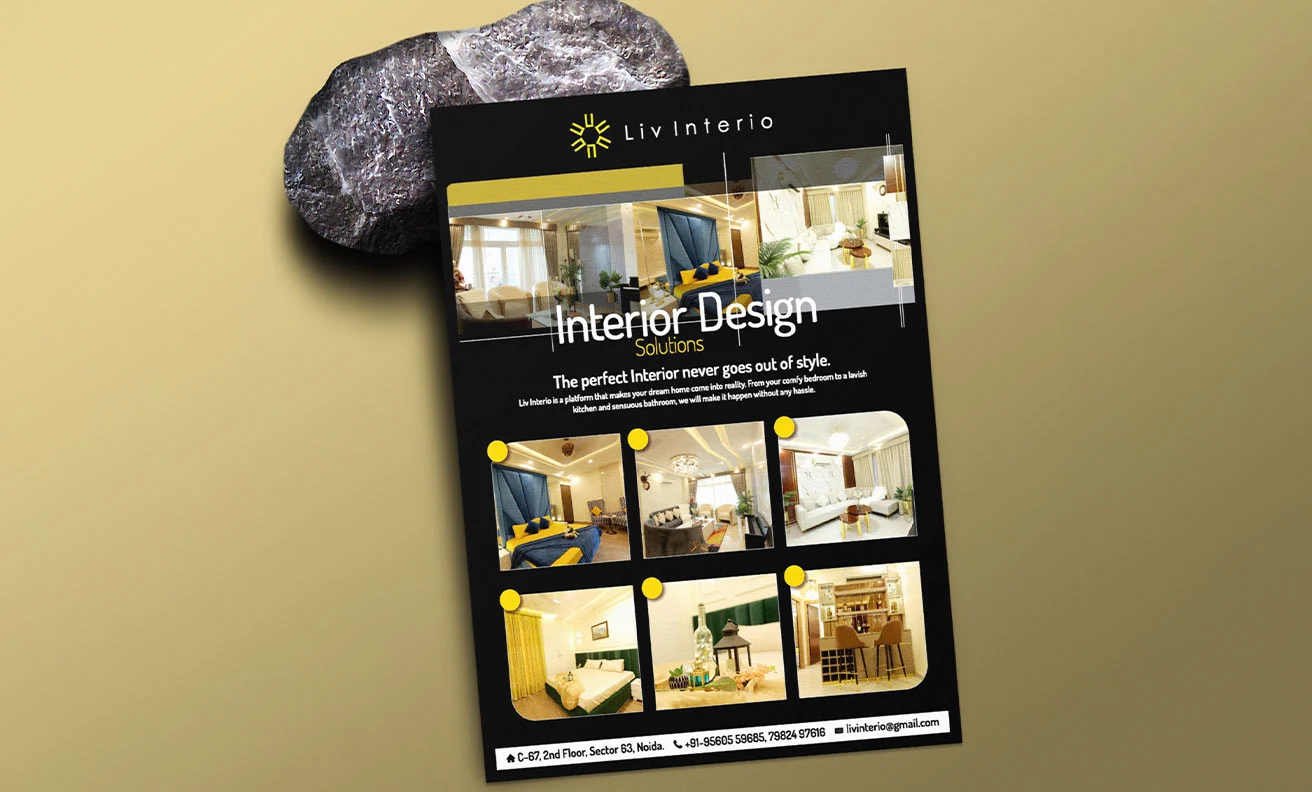 Liv Interio Flyer Leaflet Design Liv Interio Flyer Leaflet Design