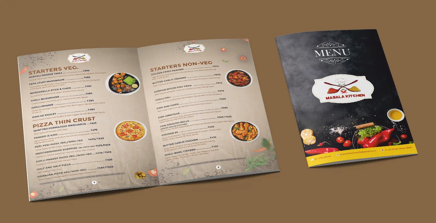 Masala Kitchen Restaurant Menu