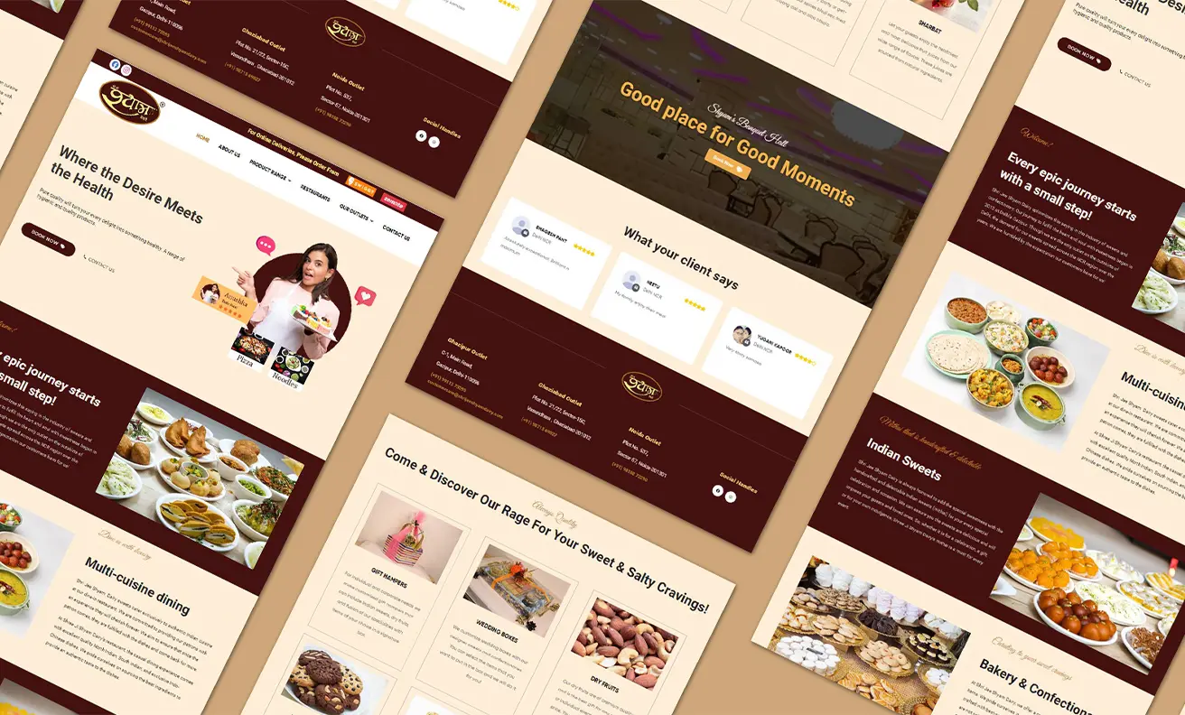 Shri Jee Shyam Dairy Website Development